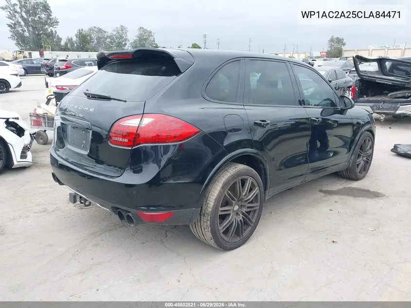 2012 Porsche Cayenne Turbo VIN: WP1AC2A25CLA84471 Lot: 45502521