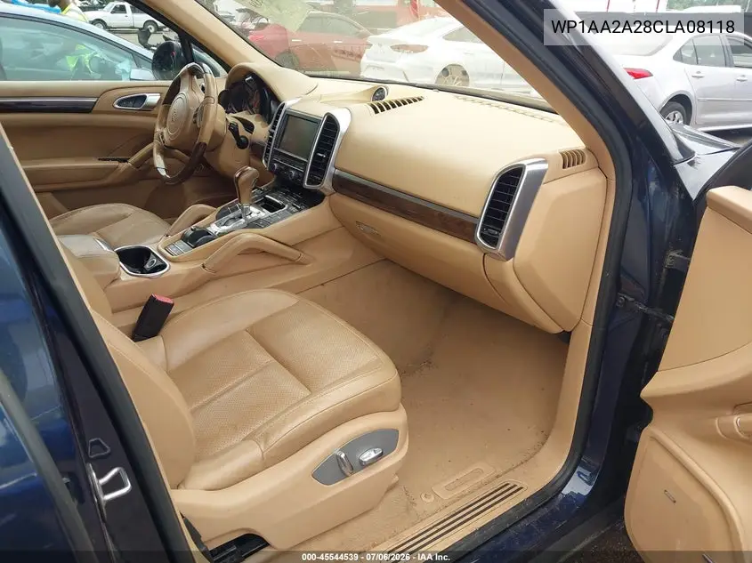 2012 Porsche Cayenne VIN: WP1AA2A28CLA08118 Lot: 45544539