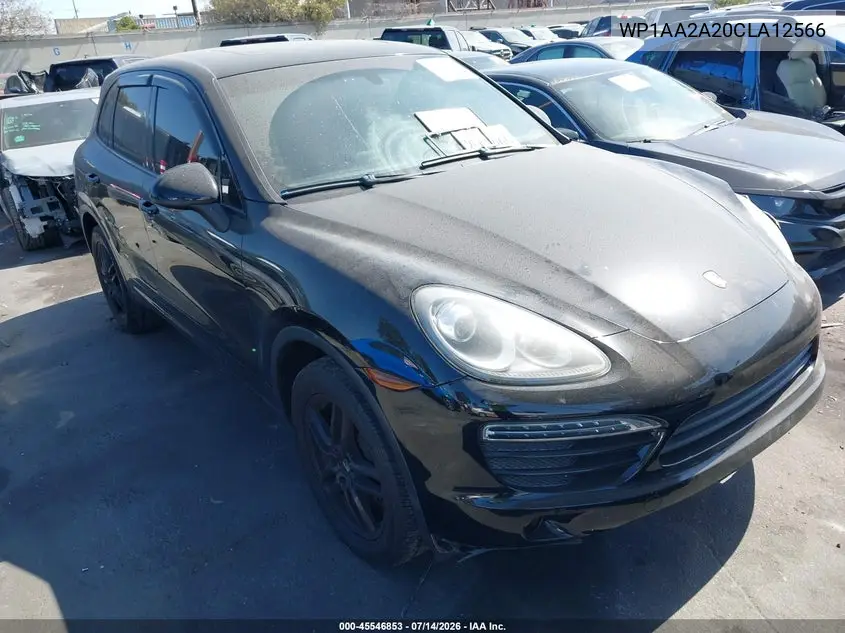 2012 Porsche Cayenne VIN: WP1AA2A20CLA12566 Lot: 45546853