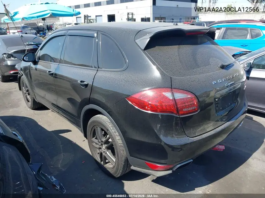 2012 Porsche Cayenne VIN: WP1AA2A20CLA12566 Lot: 45546853