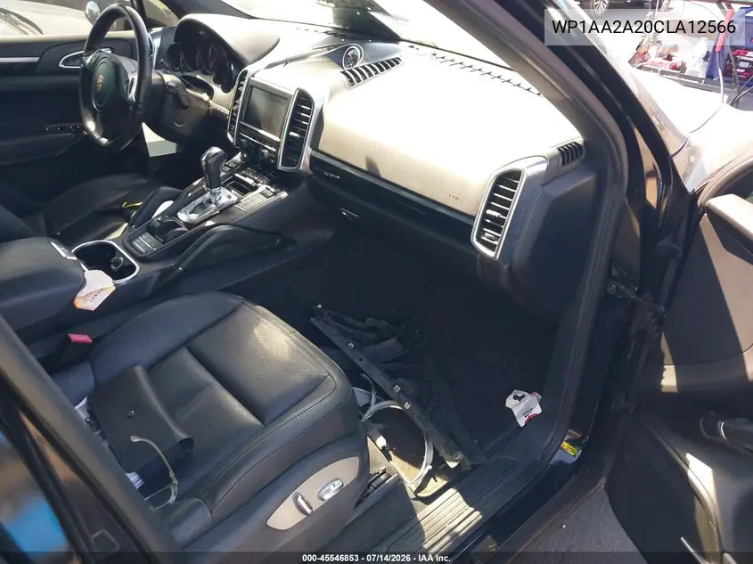 2012 Porsche Cayenne VIN: WP1AA2A20CLA12566 Lot: 45546853