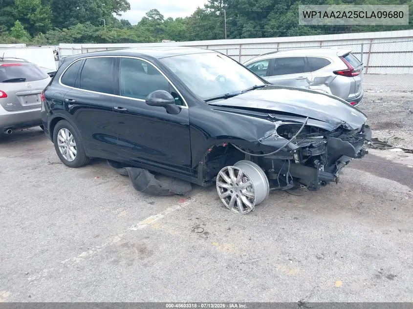 2012 Porsche Cayenne VIN: WP1AA2A25CLA09680 Lot: 45603318