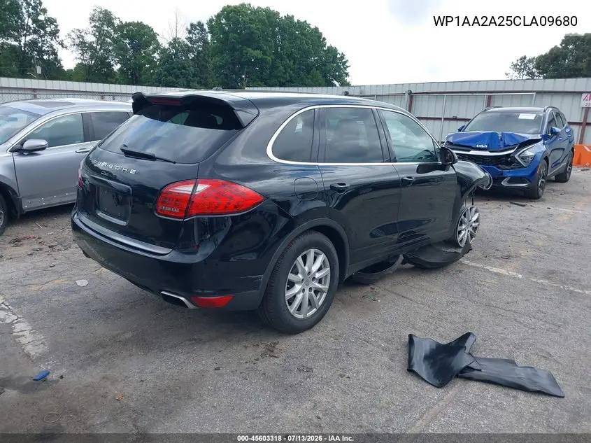 2012 Porsche Cayenne VIN: WP1AA2A25CLA09680 Lot: 45603318