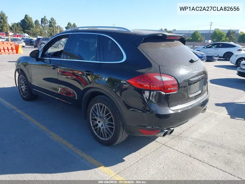 2012 Porsche Cayenne Turbo VIN: WP1AC2A27CLA82656 Lot: 45620010
