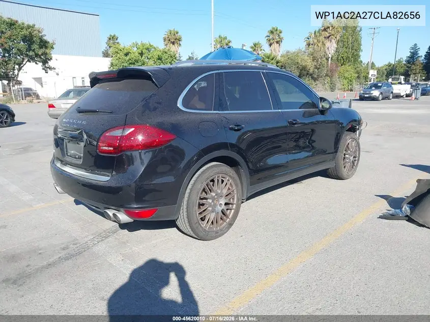 2012 Porsche Cayenne Turbo VIN: WP1AC2A27CLA82656 Lot: 45620010