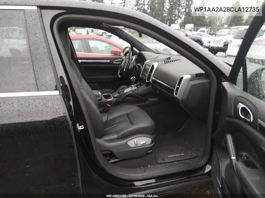 2012 Porsche Cayenne VIN: WP1AA2A28CLA12735 Lot: 45651780