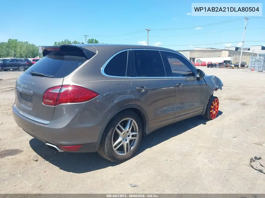 2013 Porsche Cayenne S VIN: WP1AB2A21DLA80504 Lot: 45312073