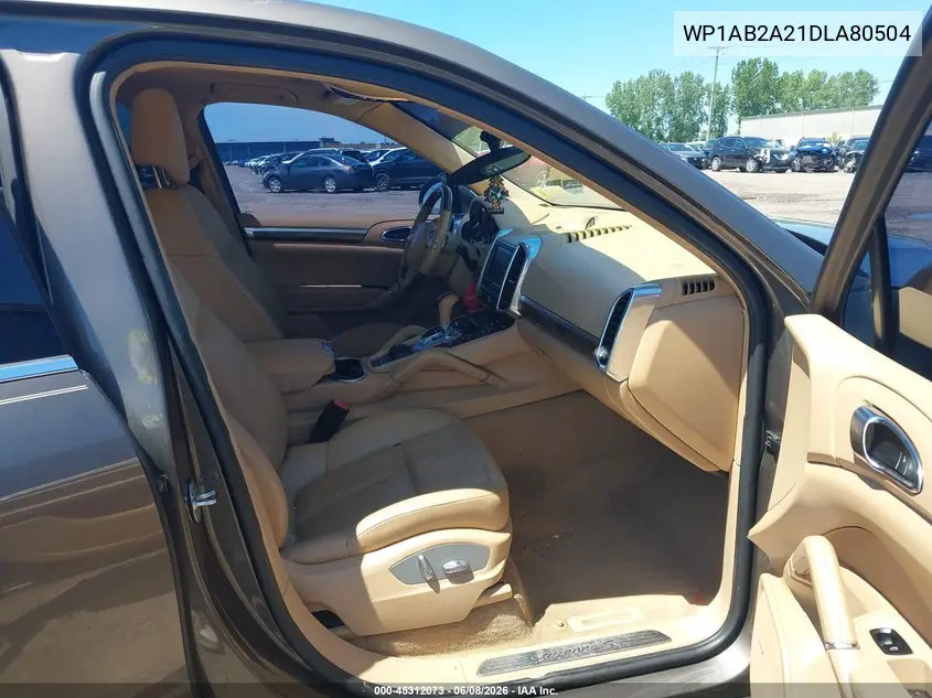 2013 Porsche Cayenne S VIN: WP1AB2A21DLA80504 Lot: 45312073