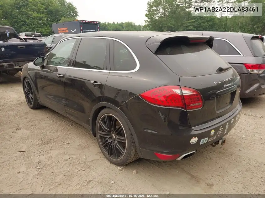 2013 Porsche Cayenne S VIN: WP1AB2A22DLA83461 Lot: 45608416