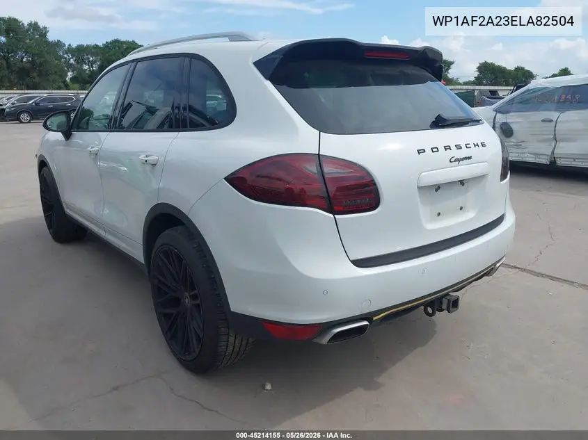 2014 Porsche Cayenne Diesel Platinum Edition VIN: WP1AF2A23ELA82504 Lot: 45214155