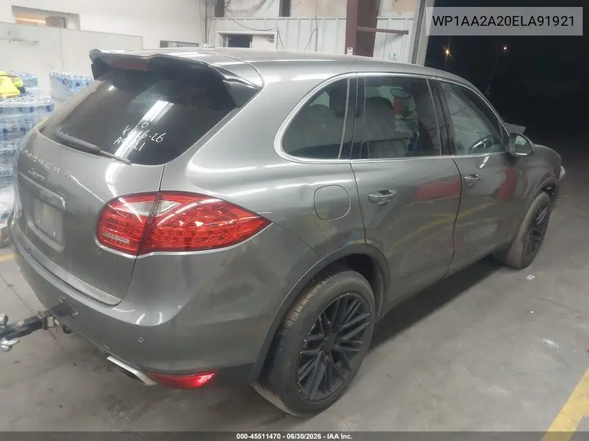 2014 Porsche Cayenne VIN: WP1AA2A20ELA91921 Lot: 45511470