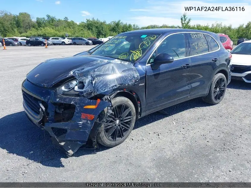 2015 Porsche Cayenne Diesel VIN: WP1AF2A24FLA36116 Lot: 12522187