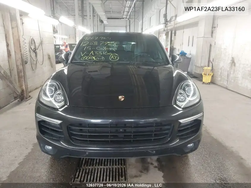 2015 Porsche Cayenne VIN: WP1AF2A23FLA33160 Lot: 12637728