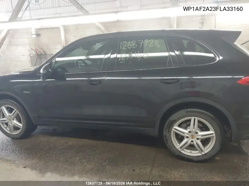 2015 Porsche Cayenne VIN: WP1AF2A23FLA33160 Lot: 12637728