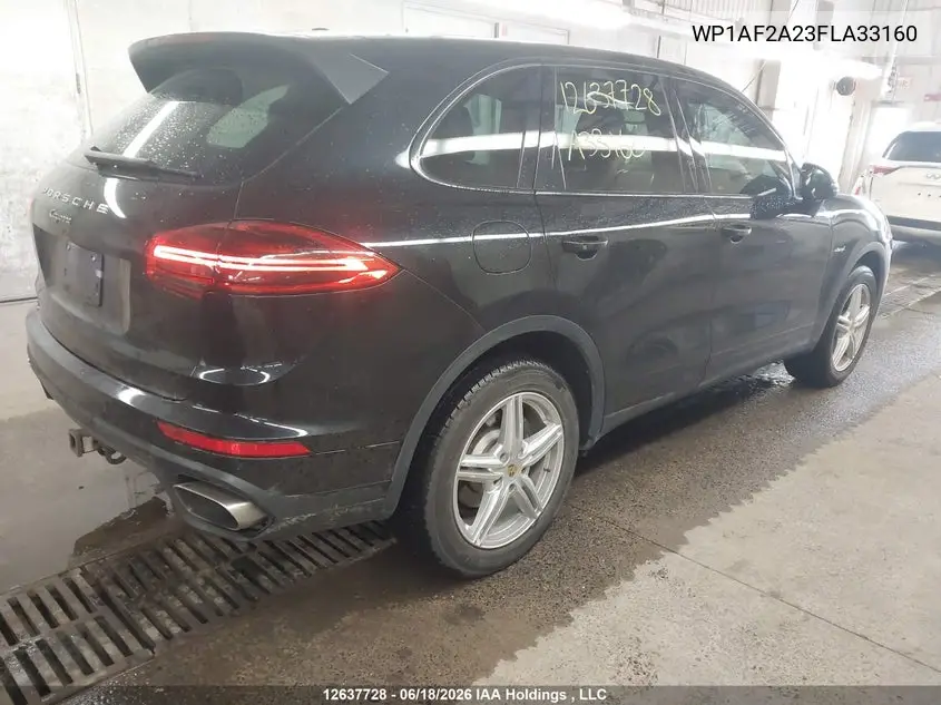 2015 Porsche Cayenne VIN: WP1AF2A23FLA33160 Lot: 12637728