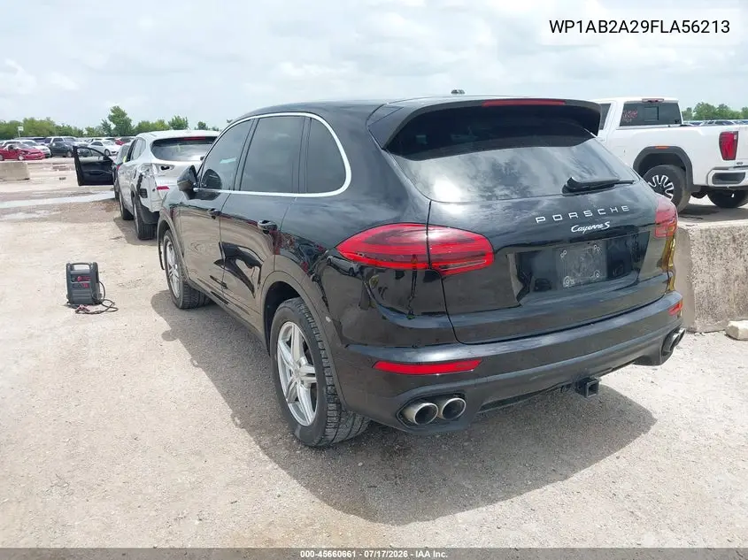 2015 Porsche Cayenne S VIN: WP1AB2A29FLA56213 Lot: 45660661