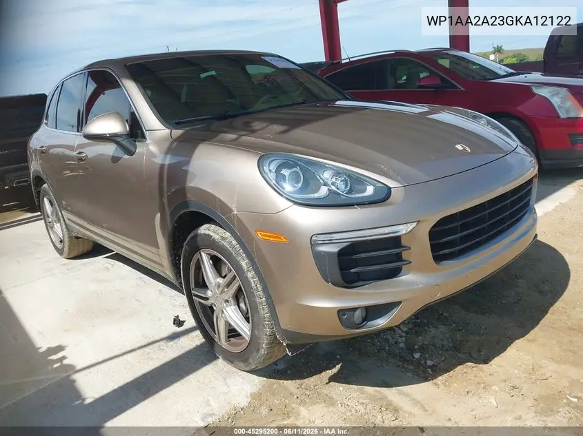 2016 Porsche Cayenne VIN: WP1AA2A23GKA12122 Lot: 45295200