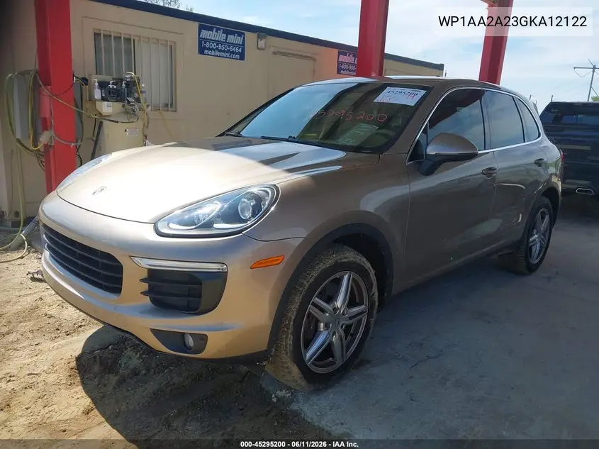 2016 Porsche Cayenne VIN: WP1AA2A23GKA12122 Lot: 45295200
