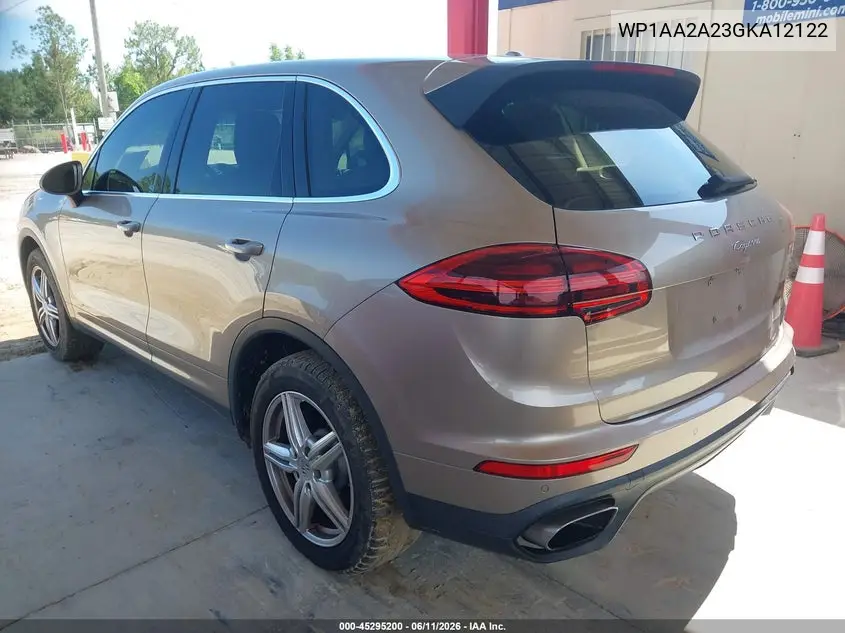 2016 Porsche Cayenne VIN: WP1AA2A23GKA12122 Lot: 45295200