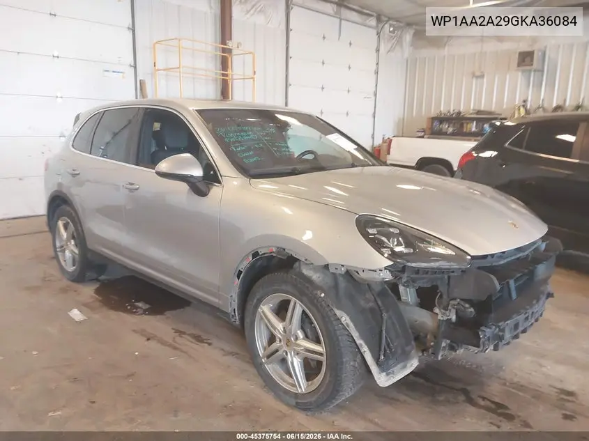 2016 Porsche Cayenne VIN: WP1AA2A29GKA36084 Lot: 45375754