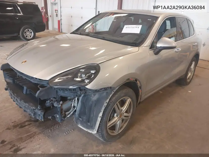 2016 Porsche Cayenne VIN: WP1AA2A29GKA36084 Lot: 45375754