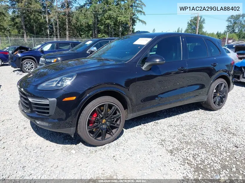 2016 Porsche Cayenne Turbo/Turbo S VIN: WP1AC2A29GLA88402 Lot: 45401586