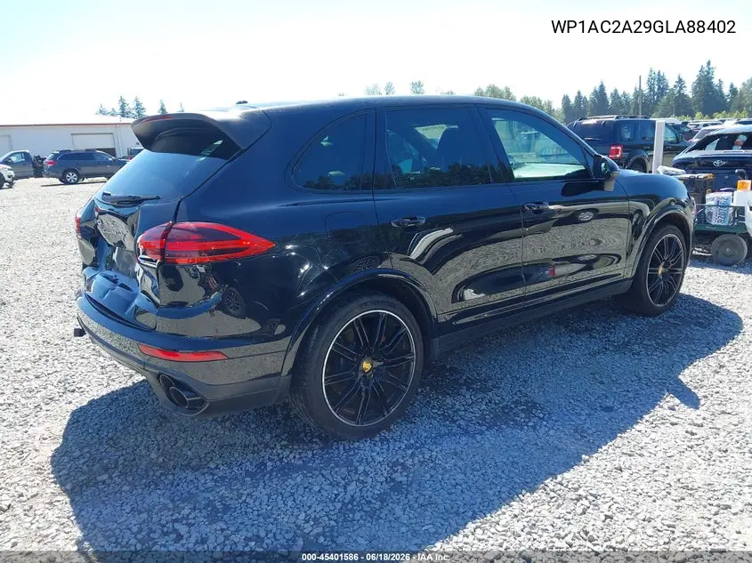 2016 Porsche Cayenne Turbo/Turbo S VIN: WP1AC2A29GLA88402 Lot: 45401586