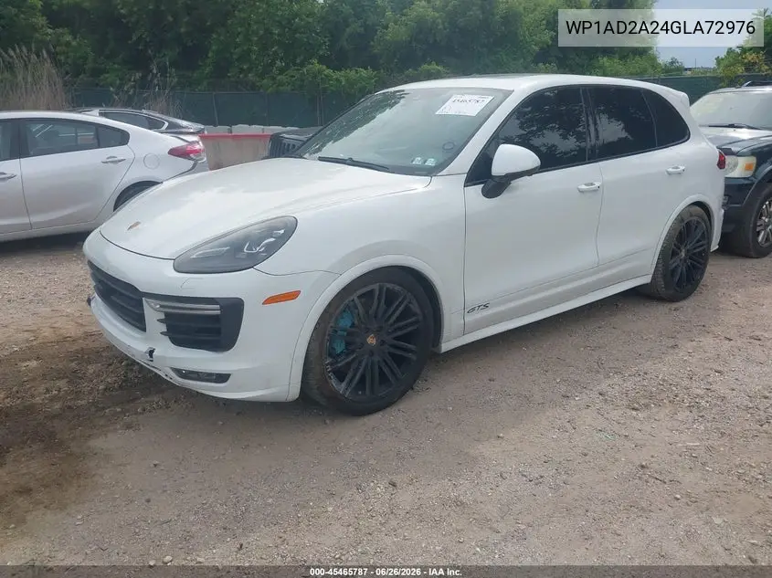 2016 Porsche Cayenne Gts VIN: WP1AD2A24GLA72976 Lot: 45465787