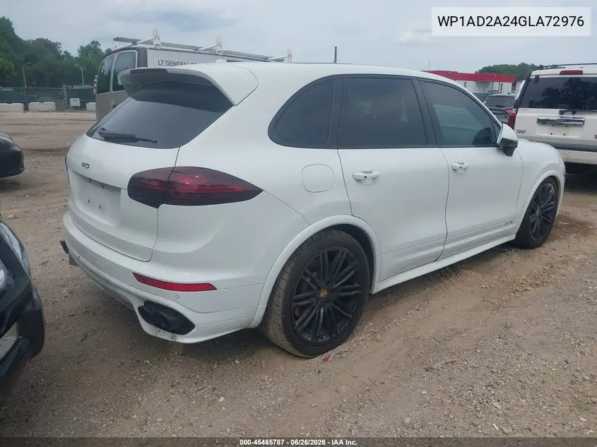 2016 Porsche Cayenne Gts VIN: WP1AD2A24GLA72976 Lot: 45465787