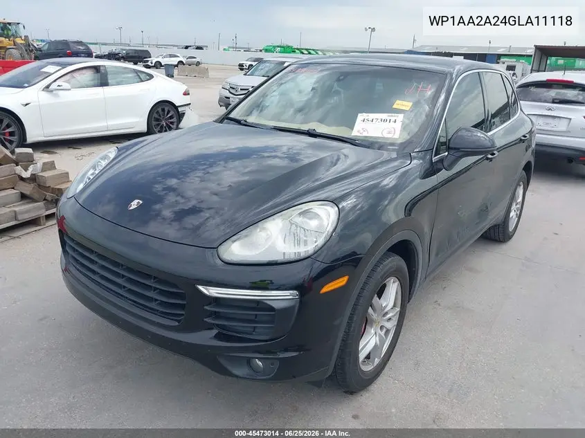 2016 Porsche Cayenne VIN: WP1AA2A24GLA11118 Lot: 45473014