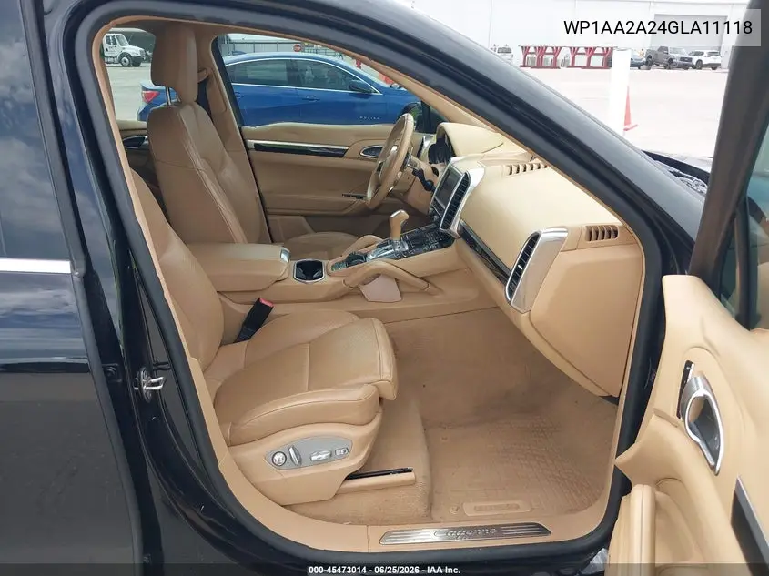 2016 Porsche Cayenne VIN: WP1AA2A24GLA11118 Lot: 45473014