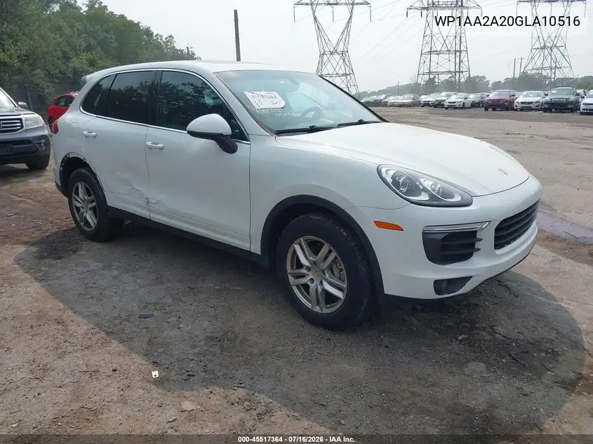 2016 Porsche Cayenne VIN: WP1AA2A20GLA10516 Lot: 45517364