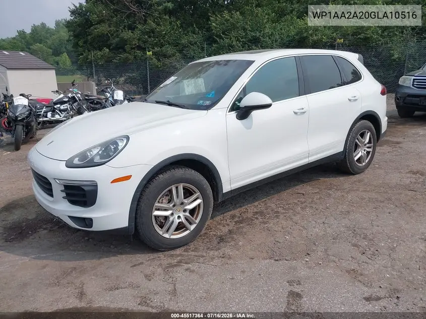 2016 Porsche Cayenne VIN: WP1AA2A20GLA10516 Lot: 45517364