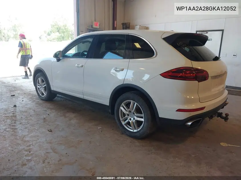 2016 Porsche Cayenne VIN: WP1AA2A28GKA12052 Lot: 45545591