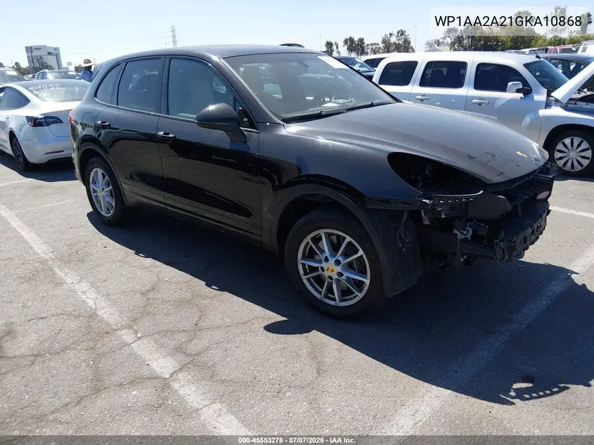 2016 Porsche Cayenne VIN: WP1AA2A21GKA10868 Lot: 45553278