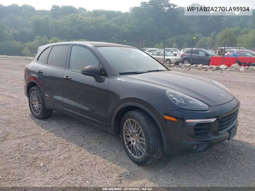 2016 Porsche Cayenne S VIN: WP1AB2A27GLA95934 Lot: 45626682