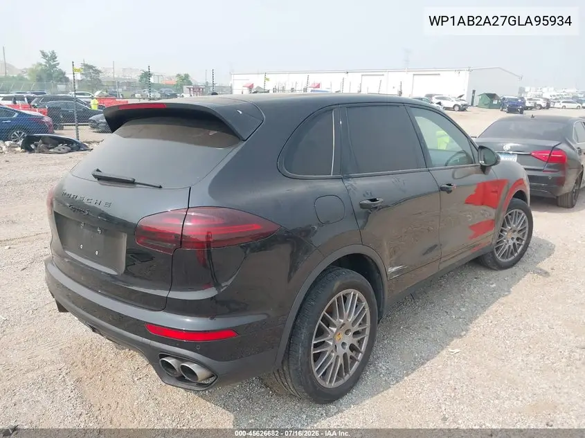 2016 Porsche Cayenne S VIN: WP1AB2A27GLA95934 Lot: 45626682