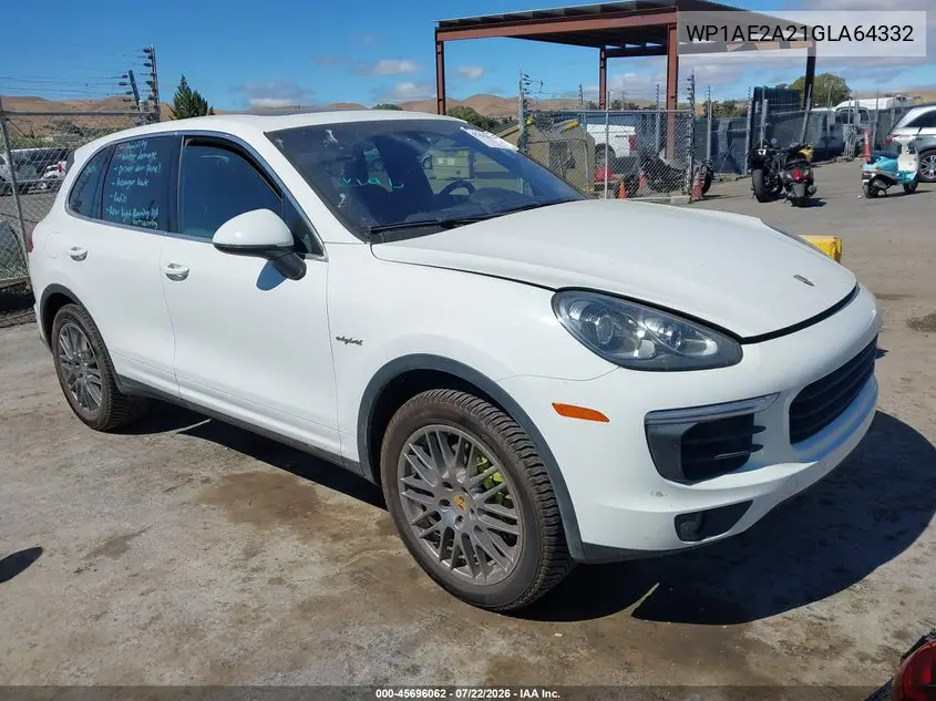 2016 Porsche Cayenne E-Hybrid S VIN: WP1AE2A21GLA64332 Lot: 45696062
