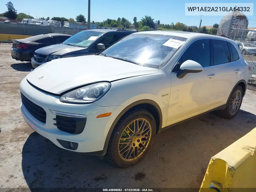 2016 Porsche Cayenne E-Hybrid S VIN: WP1AE2A21GLA64332 Lot: 45696062