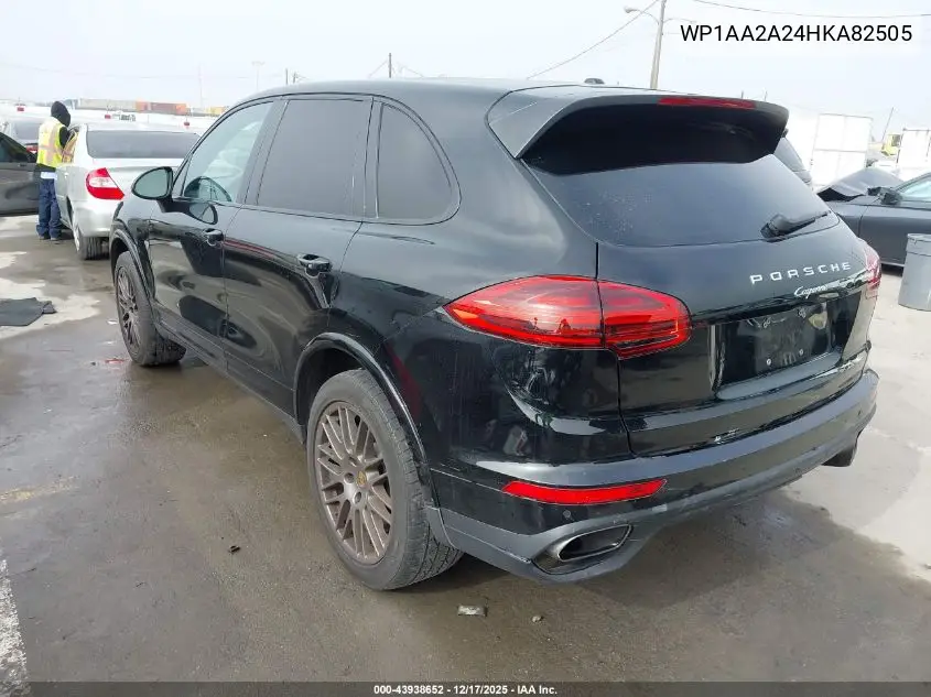 WP1AA2A24HKA82505 2017 Porsche Cayenne Platinum Edition