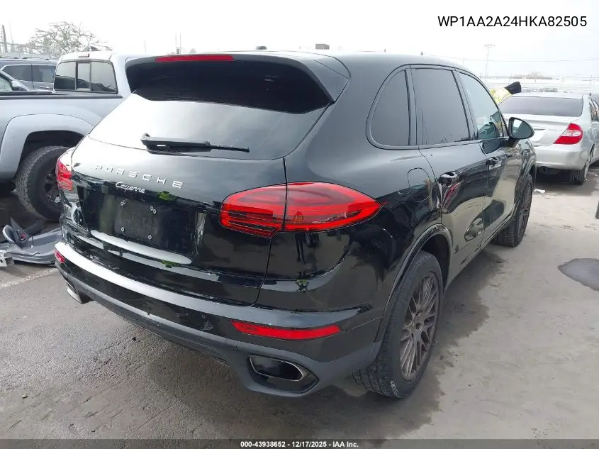 WP1AA2A24HKA82505 2017 Porsche Cayenne Platinum Edition