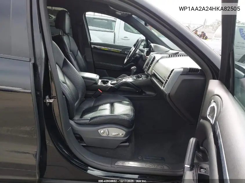 WP1AA2A24HKA82505 2017 Porsche Cayenne Platinum Edition