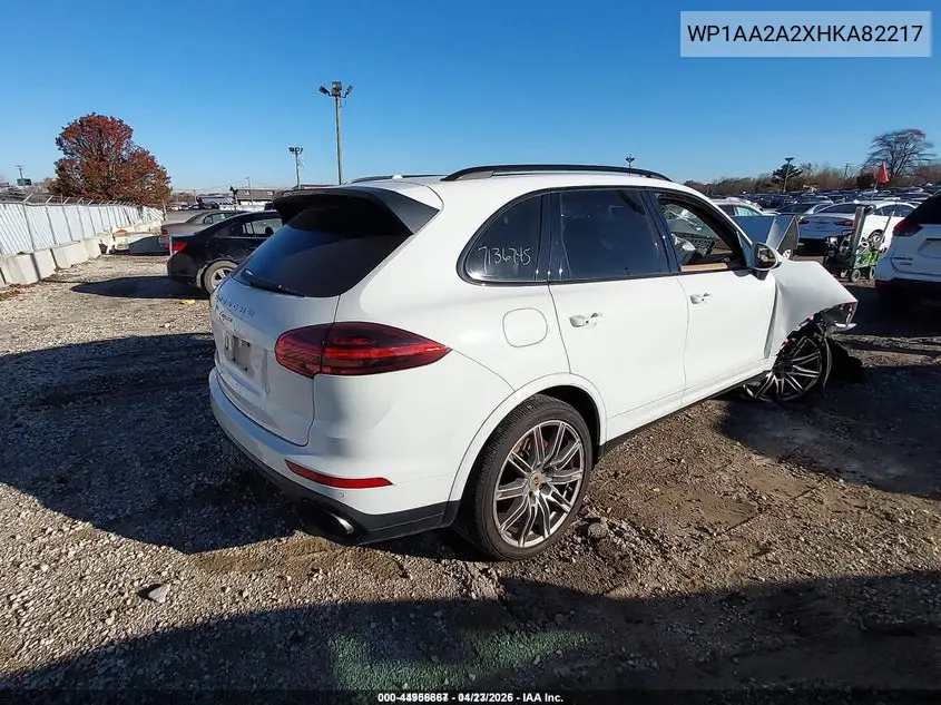 WP1AA2A2XHKA82217 2017 Porsche Cayenne Platinum Edition