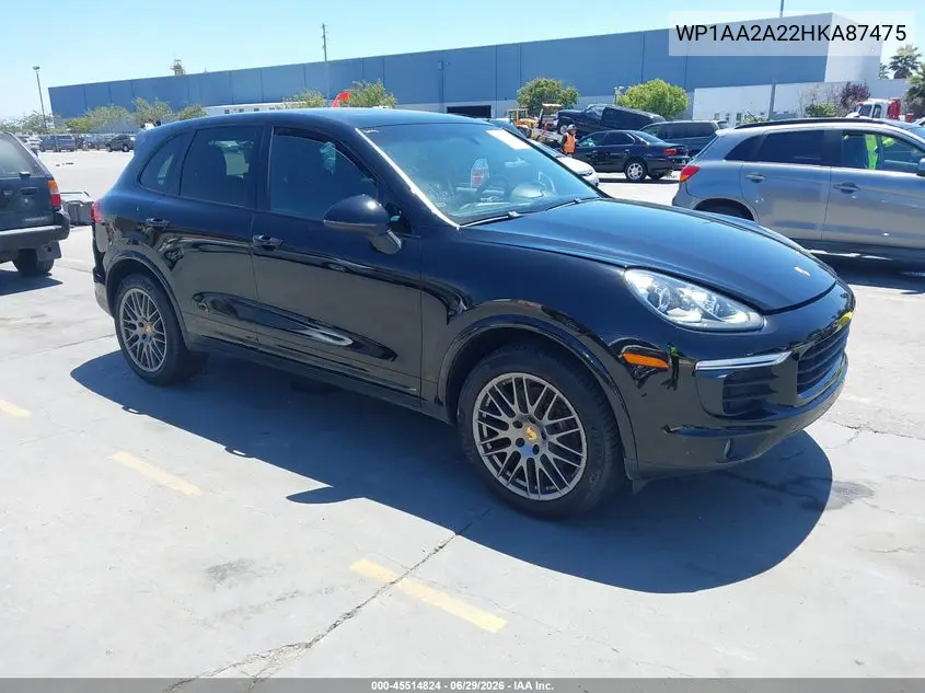 2017 Porsche Cayenne Platinum Edition VIN: WP1AA2A22HKA87475 Lot: 45514824
