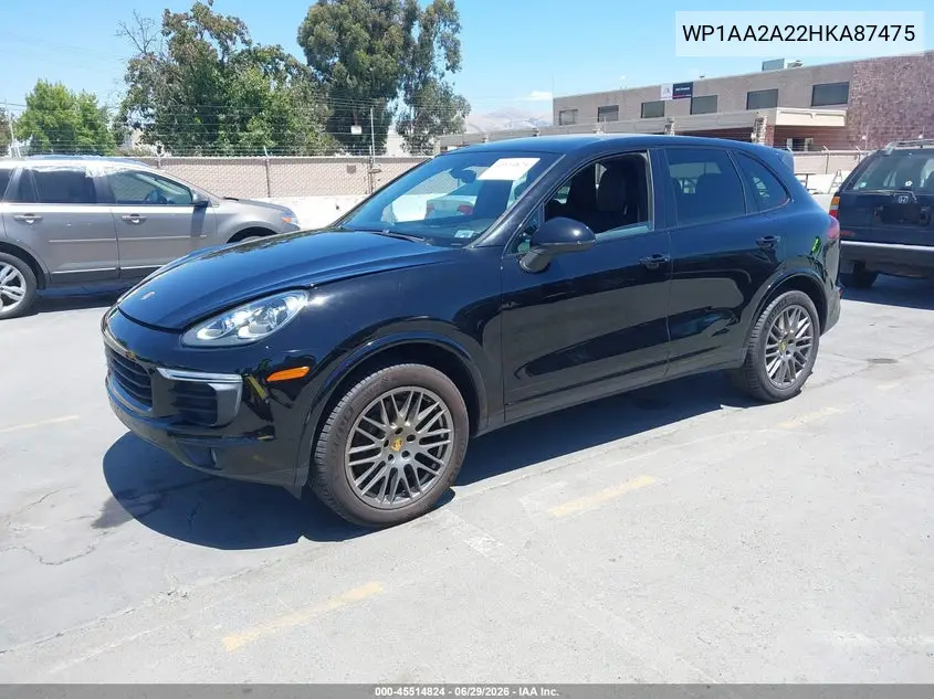 2017 Porsche Cayenne Platinum Edition VIN: WP1AA2A22HKA87475 Lot: 45514824