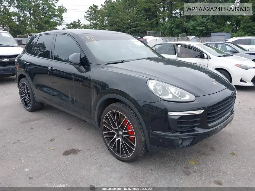 2017 Porsche Cayenne VIN: WP1AA2A24HKA89633 Lot: 45531084