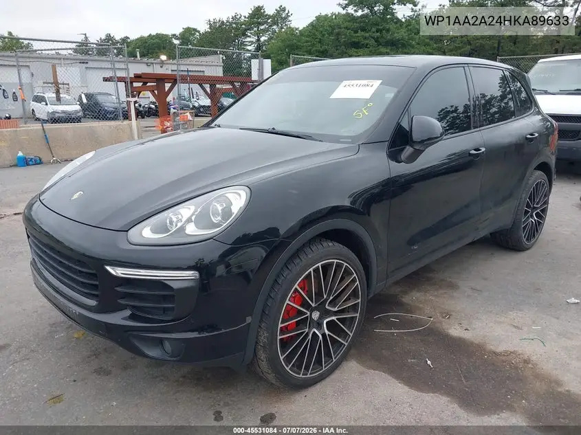 2017 Porsche Cayenne VIN: WP1AA2A24HKA89633 Lot: 45531084