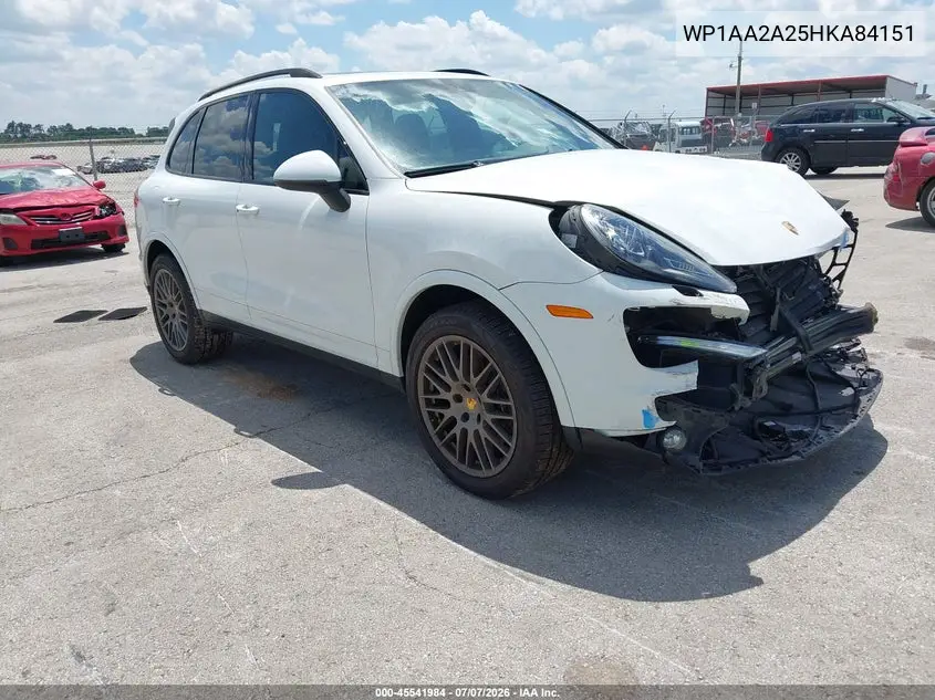2017 Porsche Cayenne Platinum Edition VIN: WP1AA2A25HKA84151 Lot: 45541984