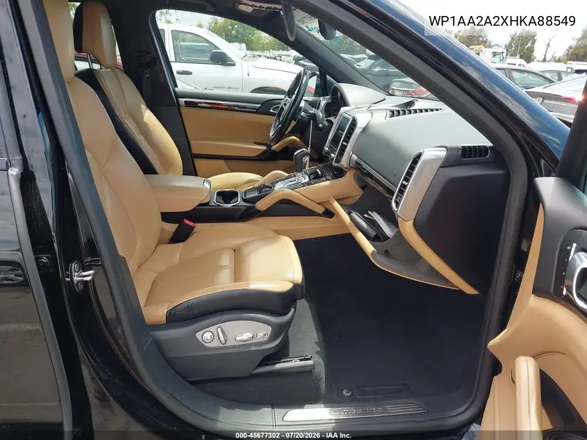 2017 Porsche Cayenne VIN: WP1AA2A2XHKA88549 Lot: 45677302