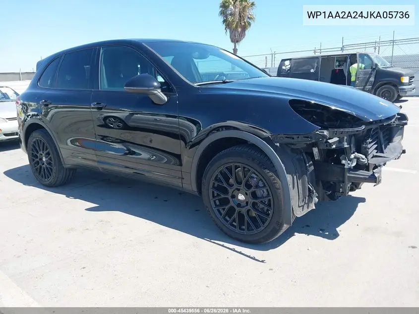 2018 Porsche Cayenne VIN: WP1AA2A24JKA05736 Lot: 45439556